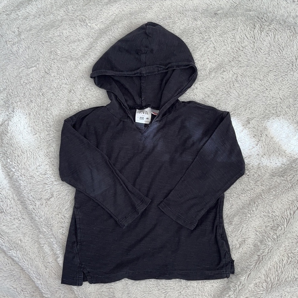 Zara charcoal hoodie / sweater 18-24 months